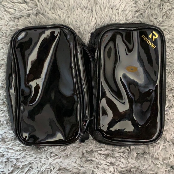 small gloss black travel makeup bag - Picture 2 of 5